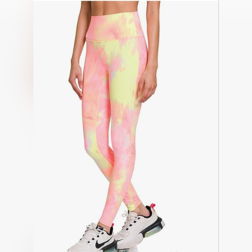 Zenana Tie Dye Compression Leggings